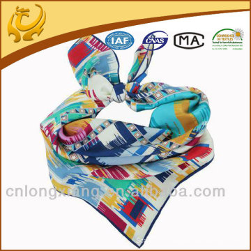Мода леди 100 шелковые атласные квадратный шарф
